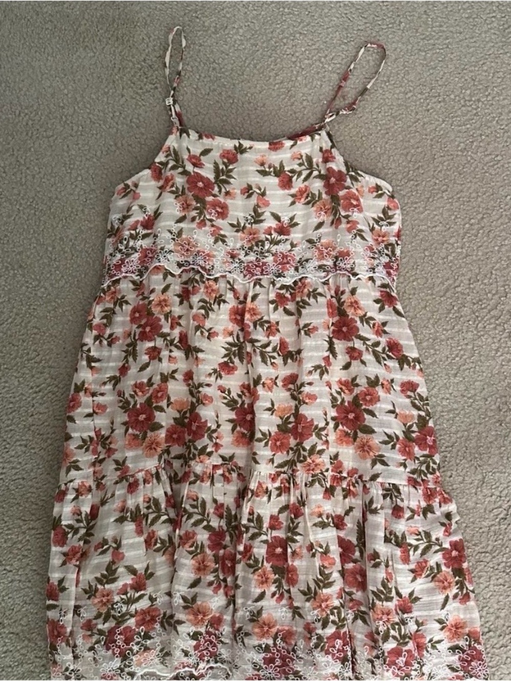 Floral Smocked Sundress in Soft Pink - Picture 2 of 5